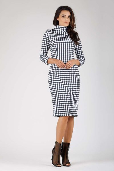 Diamond Turtleneck Dress