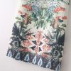 Short Sleeve Floral Chiffon Straight Dress - Image 2