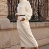 Turtleneck Knit Long Dress -Various Colours - Image 2