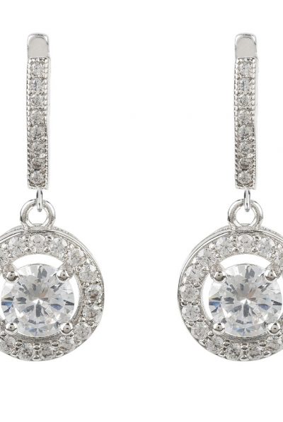 LATELITA LONDON Silver Drop Circle Earring silver