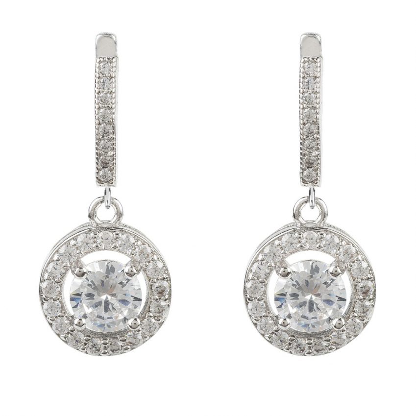 LATELITA LONDON Silver Drop Circle Earring silver