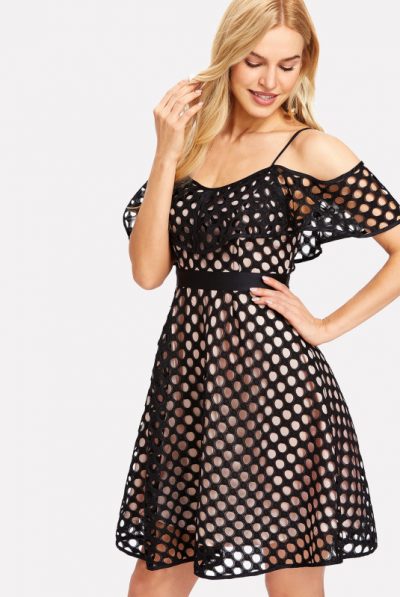 Lace Eyelet Circle Dress