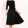 Flared Collar Dress - Various Colours - Image 2