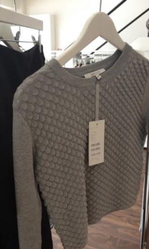 Lucy Paris Grey Box Jumper