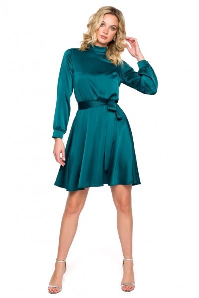 Klara Satin  Swing Dress - Various Colours