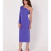 Polly Lavender One Shoulder Dress - Image 2