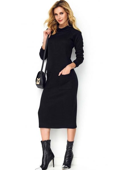 Long-Line Knitted Dress - Various Colours