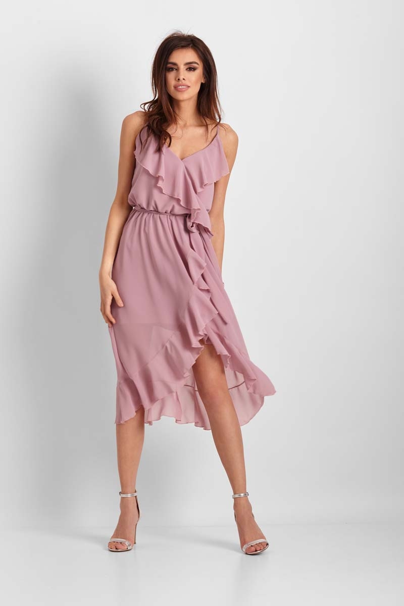 Lilac ruffle dress outlet