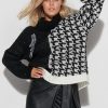 Monochrome Black/White Jumper - Image 2
