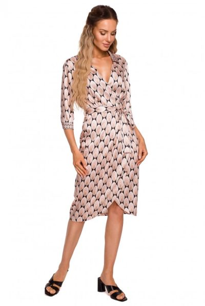 Molly Satin Wrap Dress - Various Colours