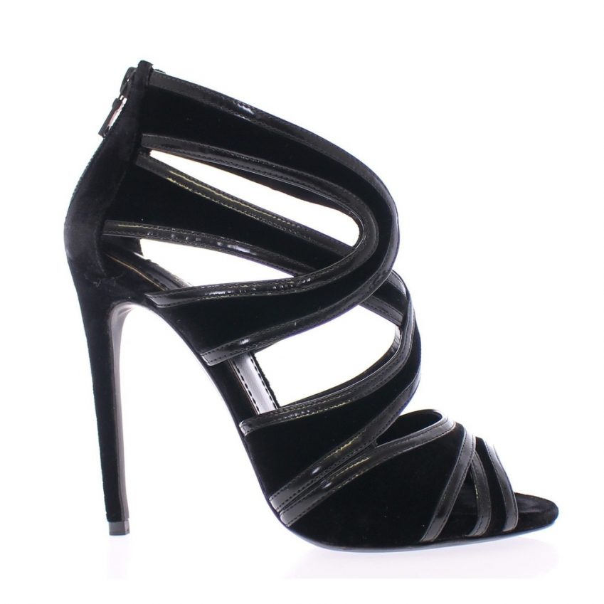 Dolce & Gabbana Black Silk Leather Mary Poppins Pumps Shoes