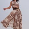 Geo Print Co-Ord Skirt & Top - Image 2