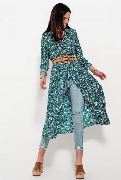 Floral Midi Button Down Dress