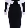 Monochrome Off-Shoulder Dress - Image 2