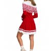 Christmas Sweater Pleated Dress - Various Colours - Image 2