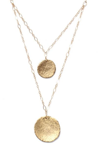 Alicia Marilyn Designs Double Strand Coin Necklace
