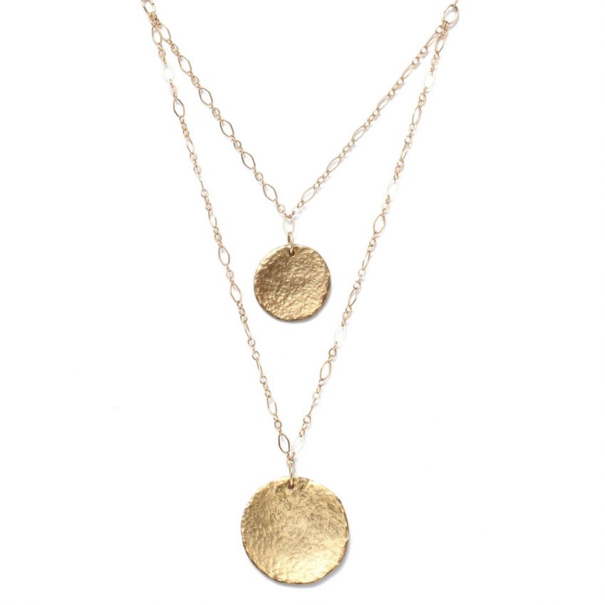 Alicia Marilyn Designs Double Strand Coin Necklace