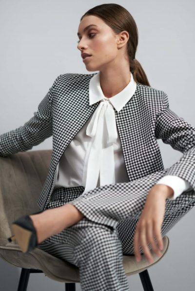 Houndstooth Blazer Jacket