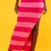 Foya Striped Long Maxi Skirt - Various Colours - Image 2