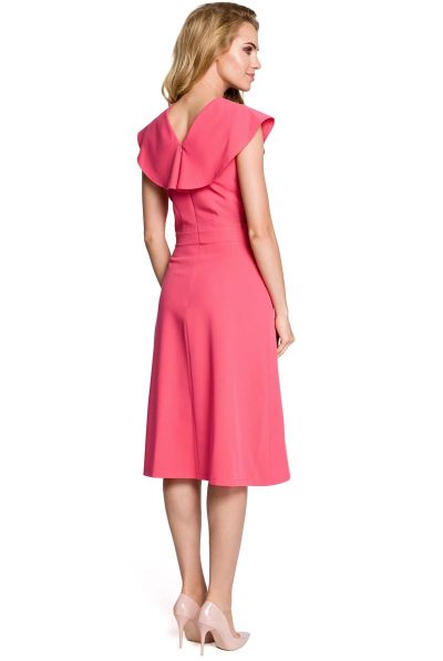 peach falp dress