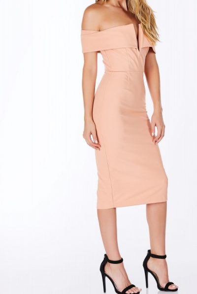 Brovick Bardot Midi Dress