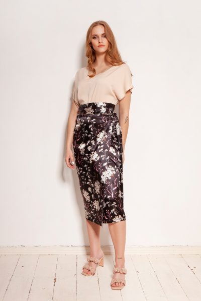 Floral Wrap Skirt
