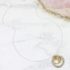 Personalised Mixed Metal Heart and Hoop Necklace - Image 2