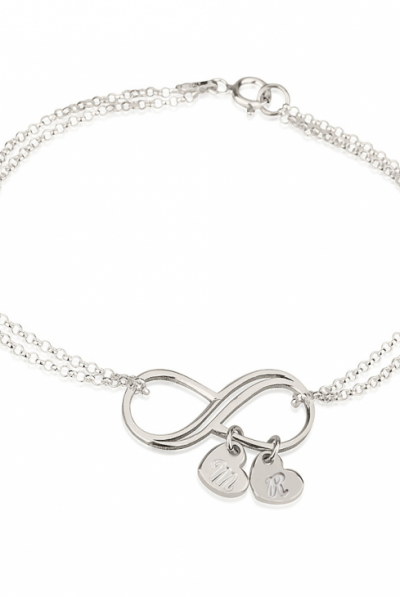 Personalised Infinity Initial Bracelet