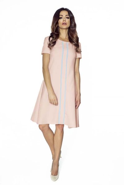 Pink Babydoll Flared Dress