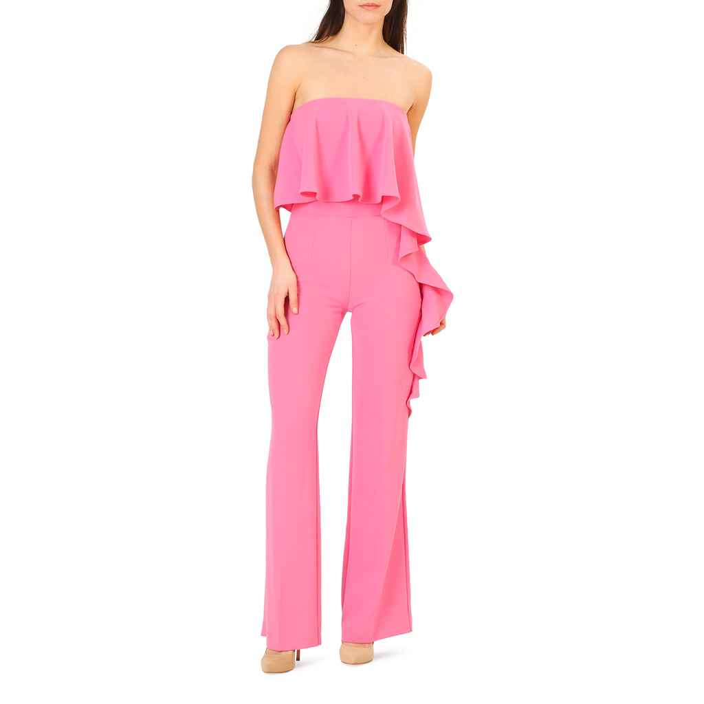 Annarita Pink Ruffle Jumpsuit