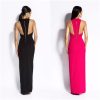 Black Maxi Racer Back Dress-Available in Fuschia also - Image 2