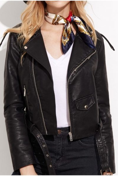 Black Faux Leather Jacket