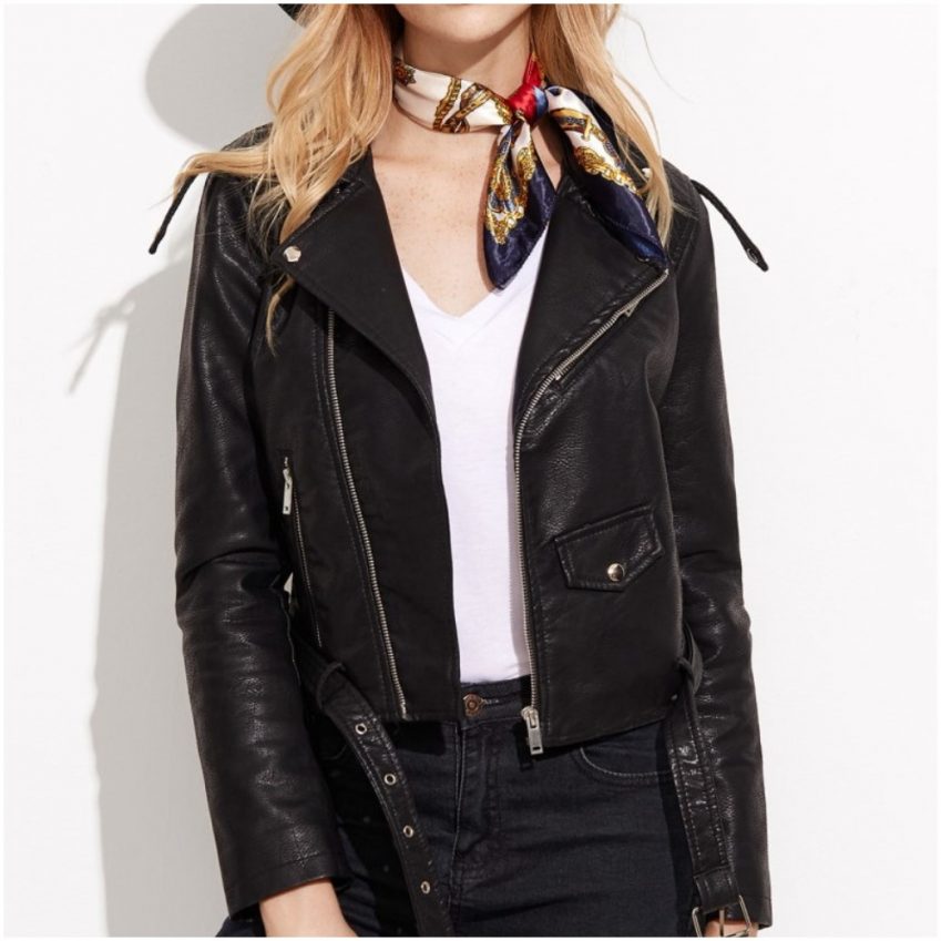 Black Faux Leather Jacket