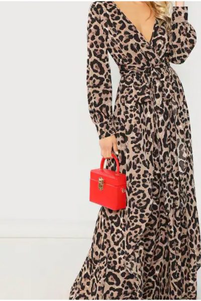 Leopard Print Maxi Dress