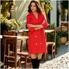 Wine Claret Blazer Dress -Various Colours - Image 2