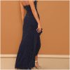 Navy Sparkle Gown Dress - Image 2