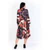 Red & Black Print Chain Dress - Image 2