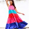 Maisie Colour Layered Maxi Dress - Image 2
