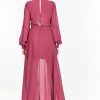 Grape Chiffon Long Dress - Image 2