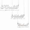 Carrie Name Necklace- Sterling Silver- Various Colours - Image 3