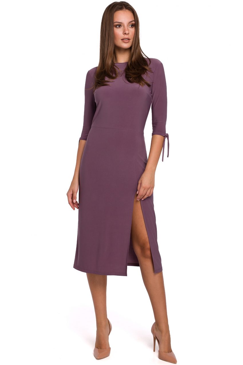 Lilia Lilac Midi Dress