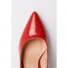 Red Patent Pointed Glittery High Heels - Image 2