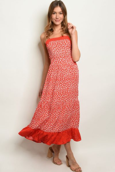 Dainty Polka Dot Maxi Dress