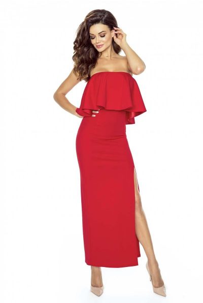 Red Over Red Dress