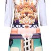 White Wing Collar Vintage Style Dress - Image 2