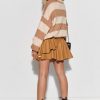 Eco -Leather Flared Skirt - Image 2