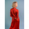 Red Turtleneck Maxi Dress - Image 2