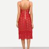 Leliana Lace Out Red Dress - Image 2