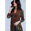 Floral Midi Wrap Dress - Image 2