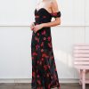 Spring Rose Off-shoulder Maxi Dress - Image 2